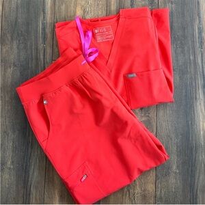 Figs- Women’s Fireside Orange Scrubs XXL/XL